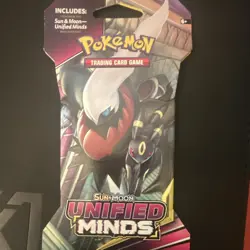 Pokemon TCG Sun & Moon Unified Minds Booster Pack 10 Cards 2019 Darkrai Umbreon - Image 1