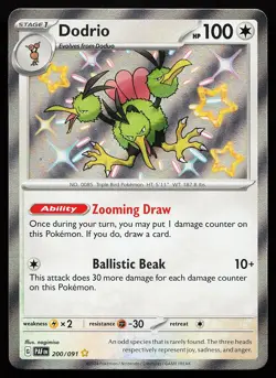 Dodrio 200/091 Holo Shiny Rare Paldean Fates Pokemon Card - Image 1