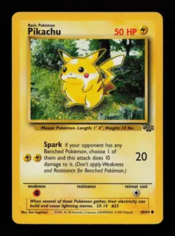 Pikachu 60/64 Common Jungle Pokemon Cards - Image 1