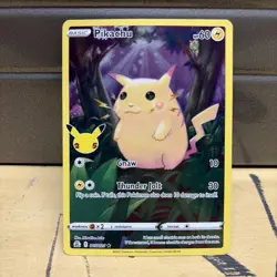 FULL ART Pikachu 005/025 Pokemon 25th Anniversary Celebrations Holo Foil Card - Image 1