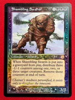 MTG Foil 1X Shambling Swarm X1 Torment Magic - LP/MP - Image 1