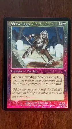 Gravedigger Odyssey EX/LP #140 MTG Magic the Gathering Creature Common *FOIL* - Image 1