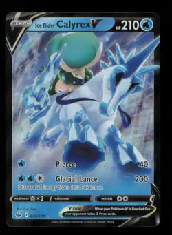 ICE RIDER CALYREX V V RARE HOLO 045/198 NM POKEMON - Image 1