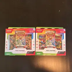 Pokemon TCG First Partner Illustration Collection Series 1 Sealed Box Lot of 2 - Image 1
