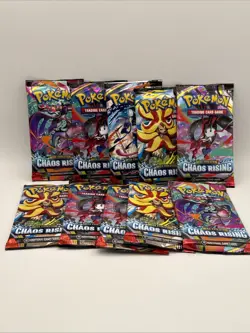 Mega Evolution Chaos Rising Booster Packs X10 Pokemon Brand New & Factory Sealed - Image 1