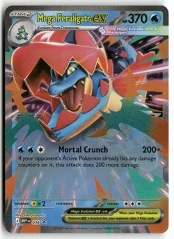 Mega Feraligatr ex 036 Holo Promo ME: Mega Evolution Promo Pokemon Near Mint - Image 1