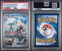 2025 POKEMON DRI EN-DESTINED RIVALS ILLUSTRATION RARE CYNTHIA'S ROSERADE PSA 8 - Image 3