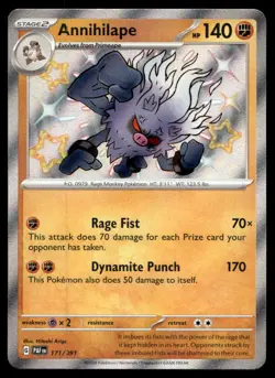 Annihilape SV: Paldean Fates Holo 171/091 Pokemon TCG - Image 1