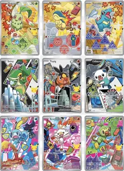 Pokemon First Partner Series 2 Illustration Set - Johto or Unova or Galar - Image 1