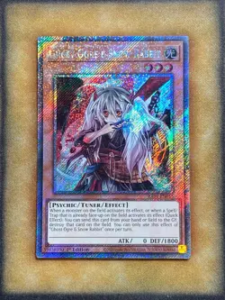 Yugioh Ghost Ogre & Snow Rabbit RA04-EN015 Platinum Secret Rare 1st Ed NM - Image 1
