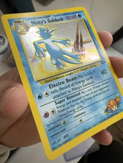 (NM) Pokemon Misty's Golduck 12/132 Gym Heroes Holo Rare 70 HP English 2000 - Image 3