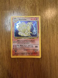 Pokemon TCG Ninetales Holo Rare Unlimited 12/102 Base Set 1999 WoTC - Image 1