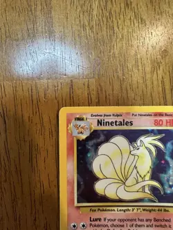 Pokemon TCG Ninetales Holo Rare Unlimited 12/102 Base Set 1999 WoTC - Image 2