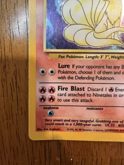 Pokemon TCG Ninetales Holo Rare Unlimited 12/102 Base Set 1999 WoTC - Image 5
