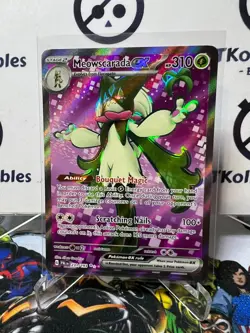 2023 MEOWSCARADA EX ULTRA RARE #231`/193 PALDEA EVOLVED POKEMON CARD - Image 2