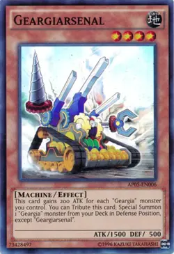 1x (LP) Geargiarsenal - AP05-EN006 - Super Rare - Unlimited Edition YuGiOh - Image 1