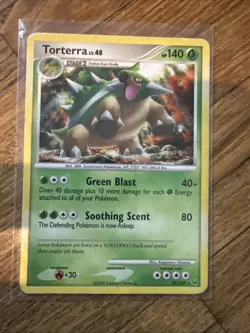 Torterra 39/127 + Grotle & Turtwig Platinum Pokemon Card Set MP - Image 3
