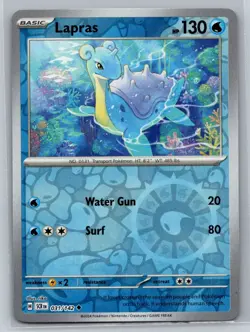 Lapras #031/142 Stellar Crown Reverse Holo Uncommon - Pokemon Cards G35 - Image 1