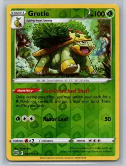Grotle #007/172 SWSH09: Brilliant Stars Reverse Holo Pokemon Cards H34 - Image 1