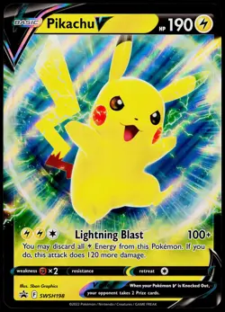 Jumbo Cards #SWSH198 Pikachu V - Image 1