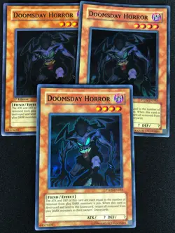 YUGIOH DOOMSDAY HORROR PTDN-EN022 SUPER X3 (NM) ONE IS 1ST - Image 1