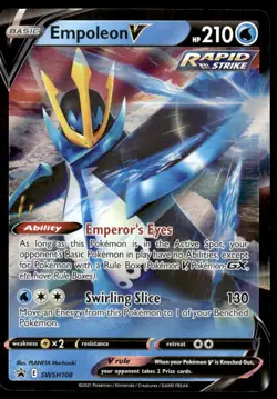Pokemon TCG SWSH: Sword & Shield Promo Cards #SWSH108 Empoleon V NM - Image 1
