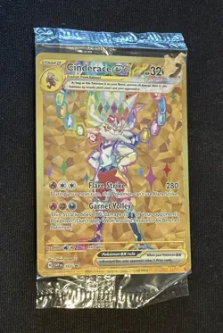 Cinderace ex 163 Sv: Scarlet & Violet Promo Cards Holo SEALED - Image 1