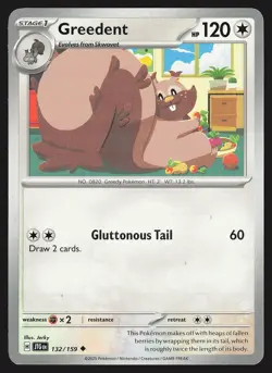 SV09: Journey Together Greedent #132/159 Uncommon Pokemon Card - Image 1