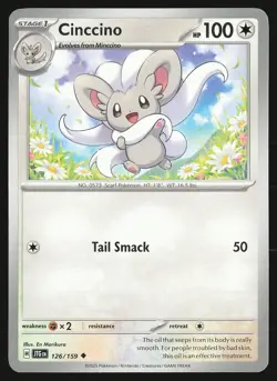 SV09: Journey Together Cinccino #126/159 Uncommon Pokemon Card - Image 1