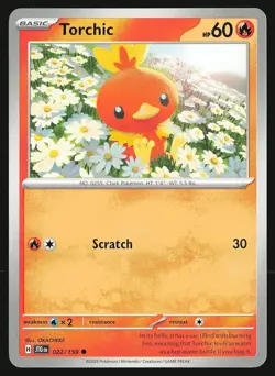 SV09: Journey Together Torchic #022/159 Common Pokemon Card - Image 1