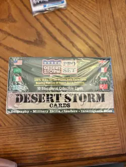 1991 Desert Storm Military Trading Cards-Bin 1 TC - Image 2