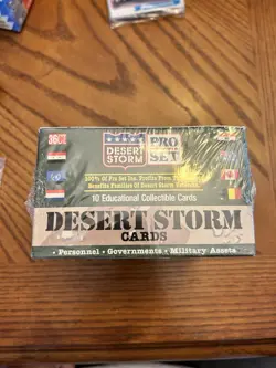 1991 Desert Storm Military Trading Cards-Bin 1 TC - Image 3