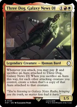 Three Dog, Galaxy News DJ (Extended Art) (Surge Foil) Universes Beyond: Fallout - Image 1