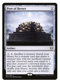 MTG - 1 x Pyre of Heroes - Rare Artifact - Kaldheim (KHM) - M/NM - Image 1