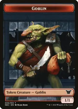 MTG Smoke Blessing // Goblin ** Neon Dynasty Commander Tokens ** English - Image 2