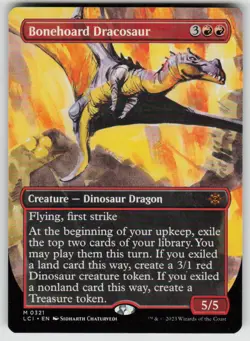 Bonehoard Dracosaur (Borderless) 321 The Lost Caverns of Ixalan NM - Image 1