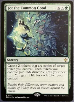 For the Common Good #172 Rare Bloomburrow MTG Near Mint NM Squirrel - Image 1