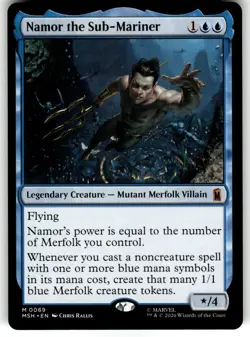 Namor the Sub-Mariner 69 Mythic Marvel Super Heroes Magic: The Gathering NM - Image 1