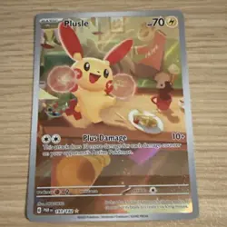 Pokemon Plusle Illustration Rare 193/182 Paradox Rift Holo 70HP English 2022 - Image 1