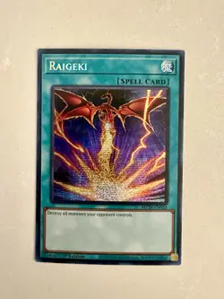 Raigeki (Alternate Art) MP24-EN056 1st Edition VLP Prismatic Secret Rare 1st - Image 1