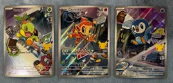 Pokemon TCG First Partner Illustration Collection Series 1 Gen 4 Sinnoh Starters - Image 1