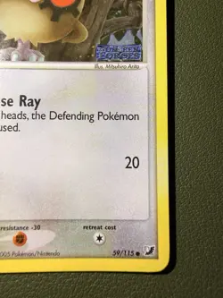 The Pokemon Company Hoothoot 59/115 EX Unseen Forces 2005 Reverse Holo Common - Image 4