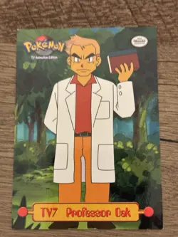 TV7 Professor Oak Topps 1999 TV Animation Series Pokemon - Image 1