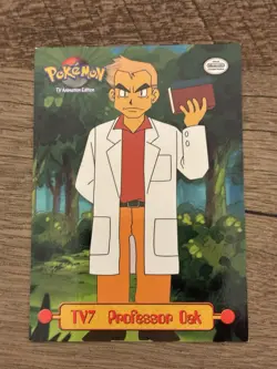 TV7 Professor Oak Topps 1999 TV Animation Series Pokemon - Image 2