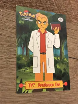 TV7 Professor Oak Topps 1999 TV Animation Series Pokemon - Image 4