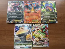 Jumbo Pokemon Cards Collection EX VMAX Lot Of 5 - Charizard, Snorlax & More! - Image 1