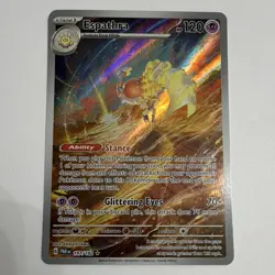 Pokemon TCG Espathra Full Art Holo Illustration Rare EN #197/182 2023 - Image 1