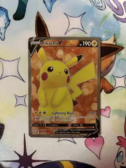 Pikachu V 157/172 Pokemon Swsh09: Brilliant Stars Holo Full Art - Image 1