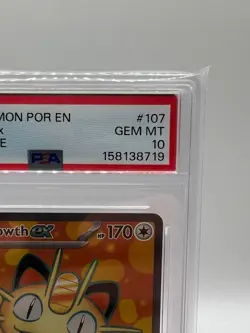 2026 POKEMON POR EN-PERFECT ORDER #107 MEOWTH EX PSA 10 - Image 4