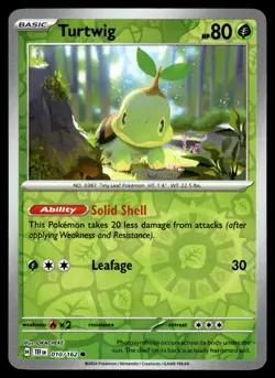 Turtwig 010/162 Common Temporal Forces Pokemon Reverse Holo - Image 1